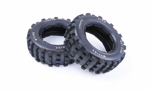 Knobby Front or Rear Tire 2PC for 1/5 HPI Rovan KINGMOTOR Baja 5T 5Sc TRUCK RC CAR PARTS