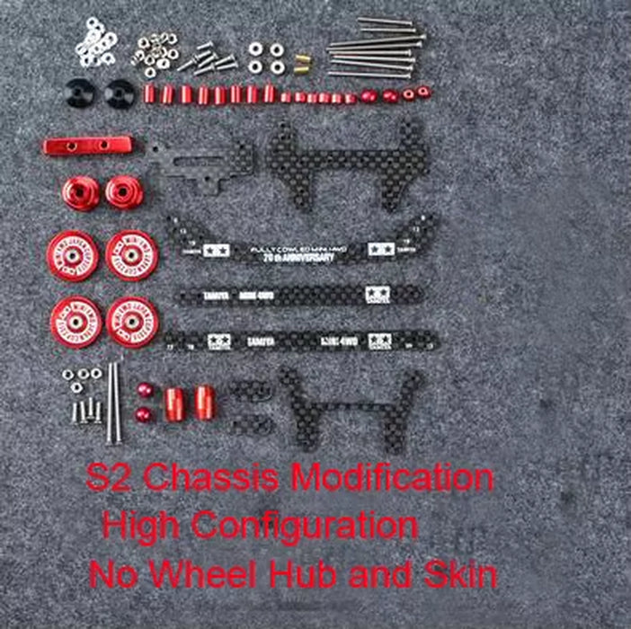 1Set MA/AR/S1/S2 Chassis Modification Kits Faucet and Pteris Assemly Kit FM Aluminum Alloy for Tamiya Mini 4WD Car Parts DIY